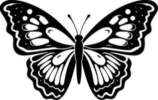 vlinders - minimalistische en vlak logo - vector illustratie
