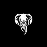 olifant, minimalistische en gemakkelijk silhouet - vector illustratie