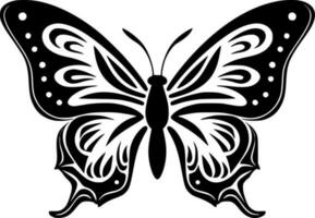 vlinders, minimalistische en gemakkelijk silhouet - vector illustratie