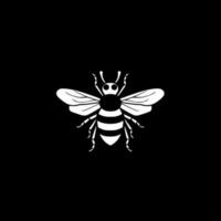 bijen, minimalistische en gemakkelijk silhouet - vector illustratie