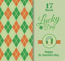 gelukkig st. Patrick dag uitnodiging kaart vector