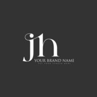 jh brief eerste elegant luxe logo sjabloon vrij vector