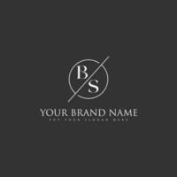 bs of sb alfabet creatief luxe brief monogram type logo ontwerp vector