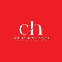 ch alfabet luxe brieven initialen monogram logo, c en h vrij vector