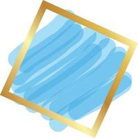 aquarel gouden frame vector