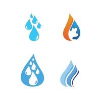 waterdruppel logo sjabloon vector illustratie ontwerp