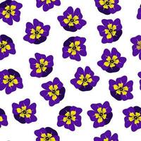 naadloos patroon bloemen viooltjes. behang van altviool. vector