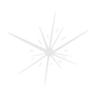 hand- getrokken sprankelend ster. retro abstract illustratie met hand- getrokken fonkeling voor viering ontwerp. meetkundig vorm geven aan. vector