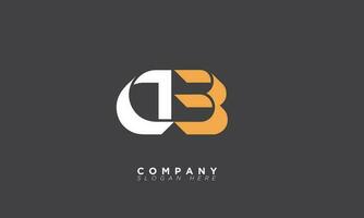 db alfabet letters initialen monogram logo bd, d en b vector