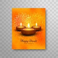 Het moderne mooie kleurrijke ontwerp van de diwali moderne brochure vector