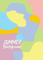 geweldig abstract patroon zomer achtergrond. kleurrijk vector ontwerp voor spandoeken, groet kaarten, affiches, sociaal media.