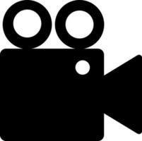 geïsoleerd icoon van video camera voor film en vermaak concept. vector