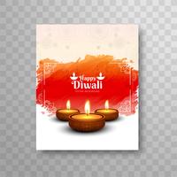 Modern mooi ontwerp van de diwali modern brochure vector