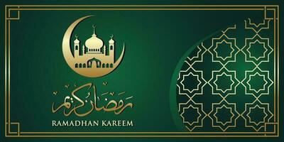 Ramadan kareem Arabisch kalligrafie, Ramadan kareem mooi groet kaart met Arabisch kalligrafie. premie vector