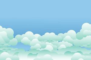 wolk met blauw lucht landschap vector