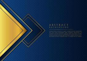 abstract achtergrond luxe vierkant goud metallic design met ruimte voor tekst vector
