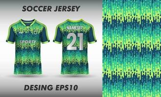 vector voetbal Jersey sjabloon sport t overhemd ontwerp en sublimatie ontwerp