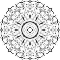 bloem mandala kleur boek, creatief luxe van mandala illustratie vector