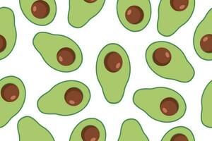 avocado naadloos vector patroon. modieus kinderachtig patroon voor decoratie ontwerp, poster, textiel. gemakkelijk vector illustratie met vegetarisch gezond voedsel. vector