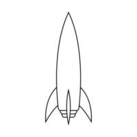 raket icoon vector. bom illustratie teken. nucleair wapen symbool. explosie logo. vector