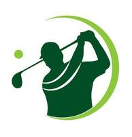 golf logo schommel schieten gebruik voor golf club vector