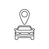 auto sharing vector icoon. gemakkelijk element illustratie. auto sharing concept symbool of teken ontwerp. kan worden gebruikt voor web en mobiel