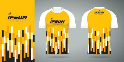 geel Jersey sport uniform overhemd ontwerp sjabloon vector