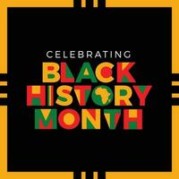 zwart geschiedenis maand spandoek. vector Afrikaanse Amerikaans geschiedenis ontwerpen
