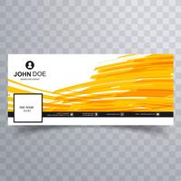 Abstract facebook tijdlijnbanner sjabloonontwerp vector