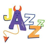 modieus jazz- emoji vector