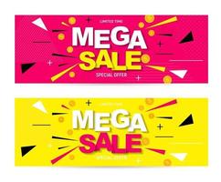 abstracte mega verkoop poster vector