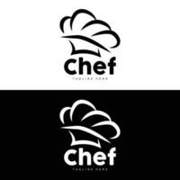 chef hoed logo, Koken vector hand- gemaakt chef hoed verzameling, Product branding ontwerp