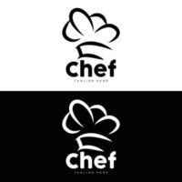 chef hoed logo, Koken vector hand- gemaakt chef hoed verzameling, Product branding ontwerp