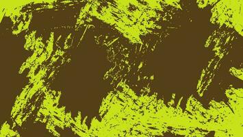 abstract licht groen krassen grunge structuur in bruin achtergrond vector