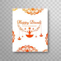 Modern mooi kleurrijk diwali brochureontwerp vector