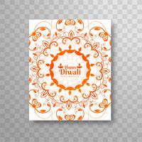 Het moderne mooie kleurrijke ontwerp van de diwali moderne brochure vector