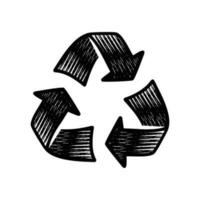 recycle teken symbool vector illustratie