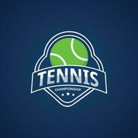 tennis bal sport- logo ontwerp vector illustratie.