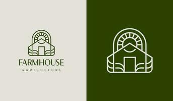 landbouw boerderij logo set. universeel creatief premie symbool. vector teken icoon logo sjabloon. vector illustratie