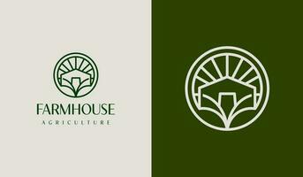 landbouw boerderij logo set. universeel creatief premie symbool. vector teken icoon logo sjabloon. vector illustratie