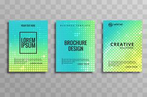 moderne zakelijke brochure set vector