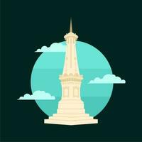 vrij vector gebouw de stad van Yogyakarta