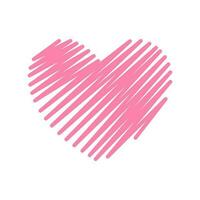liefde hart symbool pictogrammen. ontwerp elementen voor Valentijnsdag dag geïsoleerd Aan wit achtergrond en gemakkelijk naar Bewerk. vector