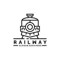 trein logo ontwerp vector illustratie