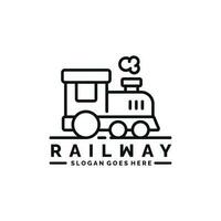 trein logo ontwerp vector illustratie