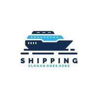 schip logo ontwerp vector illustratie