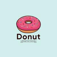 donuts vector icoon logo illustratie. creatief vector donuts met icoon donut voedsel ontwerp geïsoleerd. premie elementen met kleurrijk en uniek vector.