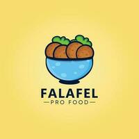 het beste creatief minima falafel logo voor voedsel bedrijf pro voedsel. falafel voedsel illustraties ontwerp en vector set.