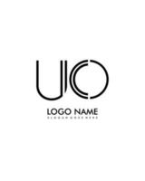 uo eerste minimalistische modern abstract logo vector