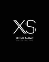xs eerste minimalistische modern abstract logo vector